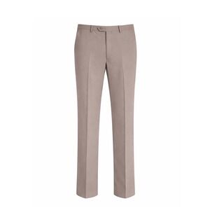 Pazoni Mens Wool Tailored Dress Pants 38x31 Taupe Gray Made In Italy Model Romeo